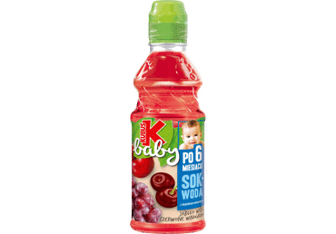 Obuolių, vyšnių, raudonųjų vynuogių nektaras nuo 6 mėn., Kubuš baby, 300 ml