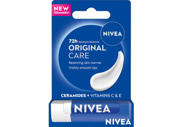 Puoselėjamasis lūpų balzamas NIVEA Original Care, 4,8 g