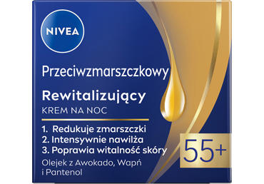 Naktinis kremas NIVEA visų tipų odai +55, 50 ml - 1