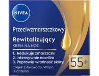 Naktinis kremas NIVEA visų tipų odai +55, 50 ml