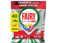 Automatinių indaplovių kapsulės FAIRY Platinum+ Lemon, 40vnt