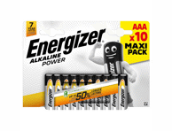 Baterijos ENERGIZER AAA, 10 vnt., 10 vnt.
