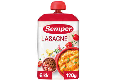 Patiekalas Lasagne nuo SEMPER RTE 6mėn., 120g