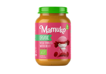 Ekol. MAMUKO daržovių ir jautienos košė, nuo 6 mėn., 190 g
