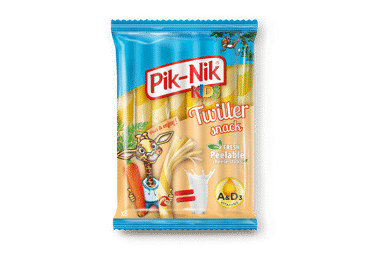 Plėš. sūrio lazdelės PIK-NIK KIDS TWILLER, 40 % rieb. s. m., 160 g