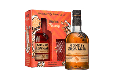Viskis Monkey Shoulder Blended Malt su stikline 40%, 700 ml