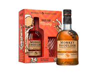 Viskis Monkey Shoulder Blended Malt su stikline 40%, 700 ml