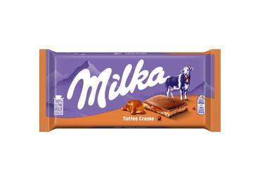 Pieninis šokoladas MILKA TOFFEE CREAM, 100 g