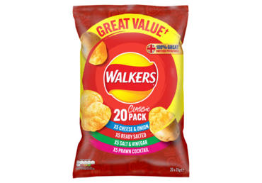 Bulvių traškučiai WALKERS MEATY, įvairių skonių, 500 g