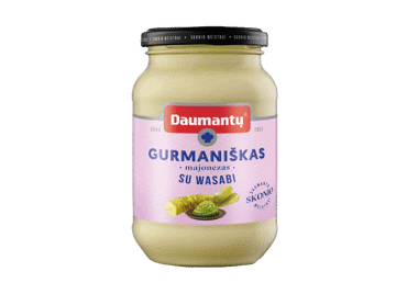 \tDAUMANTŲ GURMANIŠKAS majonezas su vasabiais, 55 % rieb., 400 g