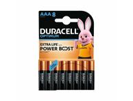Baterijos DURACELL OPTIMUM (AAA, 8 vnt.)