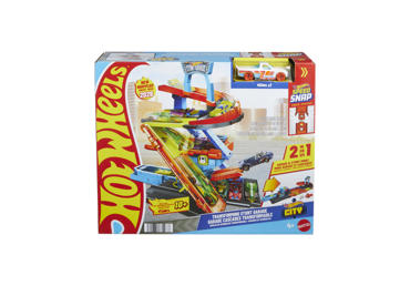 CITY triukų garažas 2 viename HOT WHEELS - 1