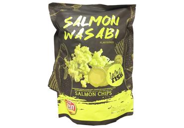 Lašišos traškučiai wasabi ZEN ZEN, 70 g