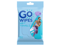 Drėgni rankšluosčiai GOWIPES For Gym, 15 vnt.