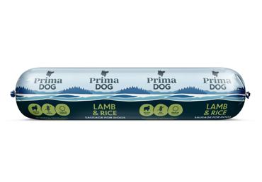 Ėrienos dešra PRIMADOG su ryžiais, 800 g