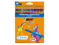 Spalvoti pieštukai BIC KIDS, 36 vnt