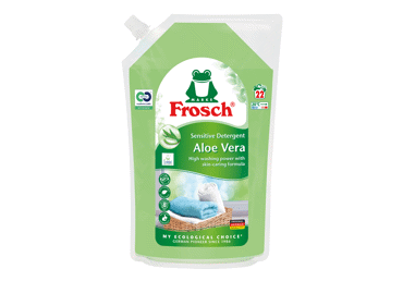 Skalbiklis FROSCH ALOE VERA, 22 skalbimams, 1,5 l, 1.5 l