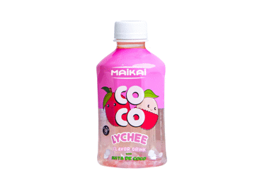 Ličių sulčių gėrimas su kokosų gabaliukais MAIKAI COCO, 280 ml