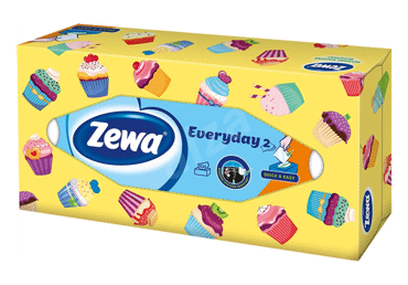 Vienkartinės nosinaitės ZEWA Everyday, 100 vnt., 2 sluoksniai - 2
