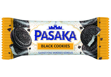 Glaistytas varškės sūrelis PASAKA su sausainiais, 22 % rieb., 40 g