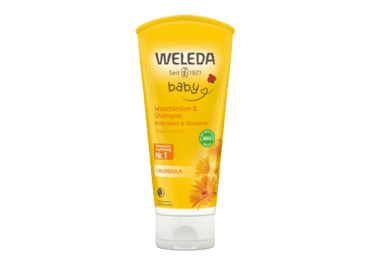Vaikiškas kūno prausiklis-šampūnas WELEDA su medetkomis, 200 ml - 2