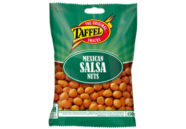 Sūdyti žemės riešutai TAFFEL MEXICAN SALSA NUTS, 150 g