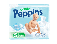 Sauskelnės PEPPINS COMFY 5, 11-16 kg, 35 vnt.