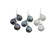 Stiklinis Kalėdų eglės žaisliukas, 4 cm