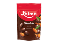 Migdolai LAIMA juodajame šokolade, 140 g