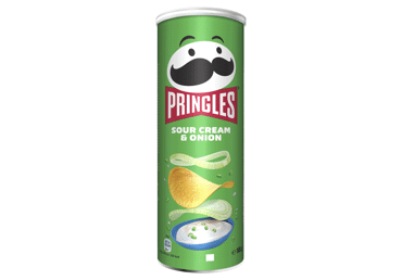 Traškus užkandis PRINGLES (grietinės ir svogūnų skonio), 165 g