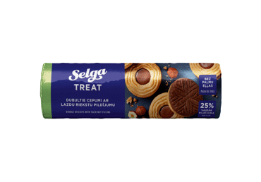 Sausainiai SELGA TREAT su lazdynų riešutų įdaru, 205 g