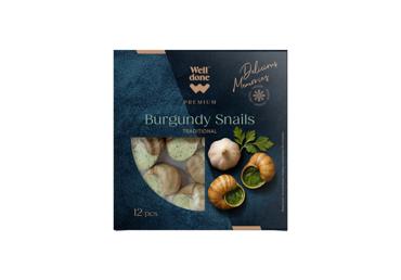 Šaldytos tradicinės burgundiškos sraigės WELL DONE PREMIUM, 100 g