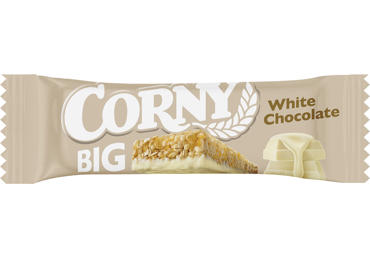 Javainis CORNY BIG su baltuoju šokoladu, 40 g
