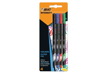 Rašikliai FINELINER BIC 4 vnt. 942082