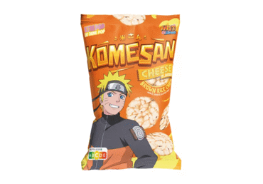 Ryžių traškučiai KOMESAN NARUTO, sūrio skonio, 60 g