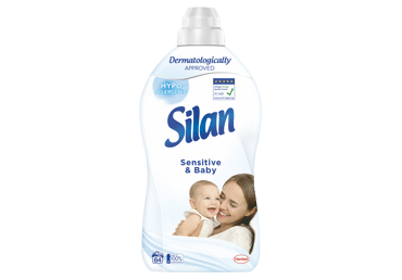 Skalbinių minkštiklis SILAN SENSITIVE & BABY, 64 skalb., 1.41 l - 2