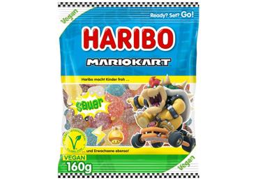 Rūgštūs guminukai HARIBO MARIO KART, vaisių skonio, 160 g