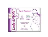Higieniniai paketai LADY ANION po gimdymo, 10 vnt.