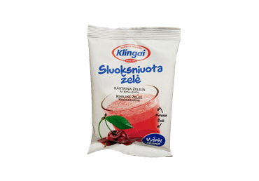 Sluoksniuotas želė desertas, vyšnių skonio, 80 g