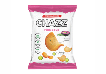Duonos traškučiai CHAZZ, šaltibarščių skonio, 100 g