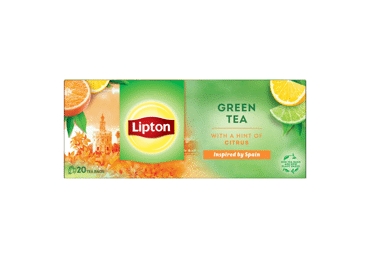 Žalioji arbata su citrina LIPTON, 20 vnt., 26 g