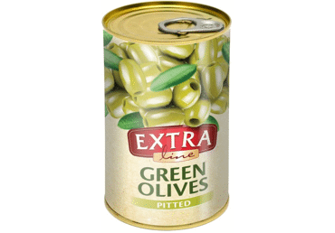 Pasterizuotos žaliosios alyvuogės be kauliukų EXTRA LINE, 280 g