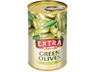 Pasterizuotos žaliosios alyvuogės be kauliukų EXTRA LINE, 280 g