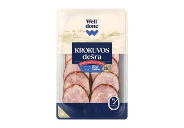 K. r. KROKUVOS dešra WELL DONE, pjaustyta, a. r., 100 g