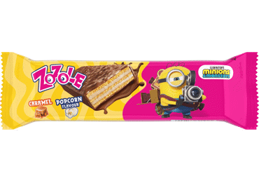 Vaflis ZOZOLE, kukurūzų spragėsių ir karamelės skonio, 40 g - 2