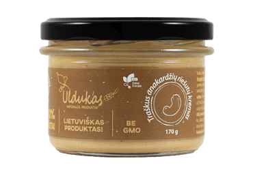 Traškus anakardžių riešutų kremas ULDUKAS, 170 g