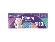 Vienkartinės nosinaitės BLOOM COMFORT 3 sl, 10 pak. x 10 vnt.
