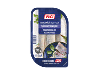 Tradicinė silkių filė VIČI aliejuje, 240 g