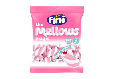 Zefyrai FINI MELLOWS, braškių skonio, 80 g