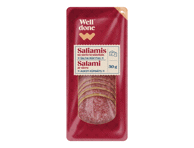 Saliamio griežinėliai su sūriu WELL DONE, 50 g